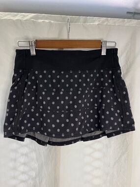 Lululemon Black Polka Dot Skort 6